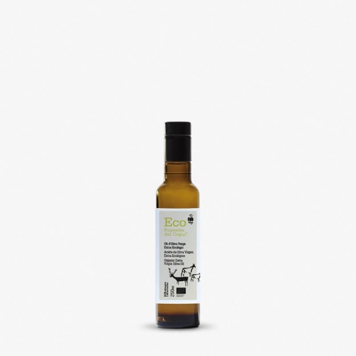 Glass bottle of 250 ml Organic Extra Virgin Olive Oil les garrigues arbequina