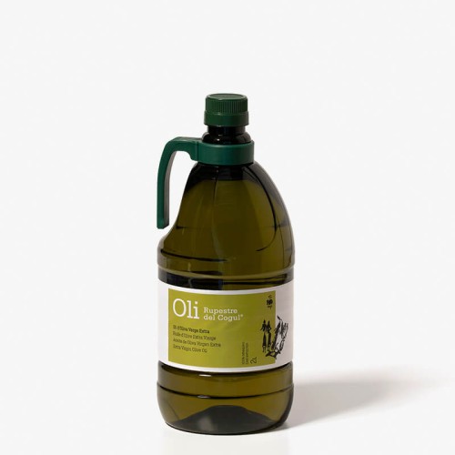 Bonbonne en plastique de 2 litres. Huile d’Olive Vierge Extra arbequina garrigues