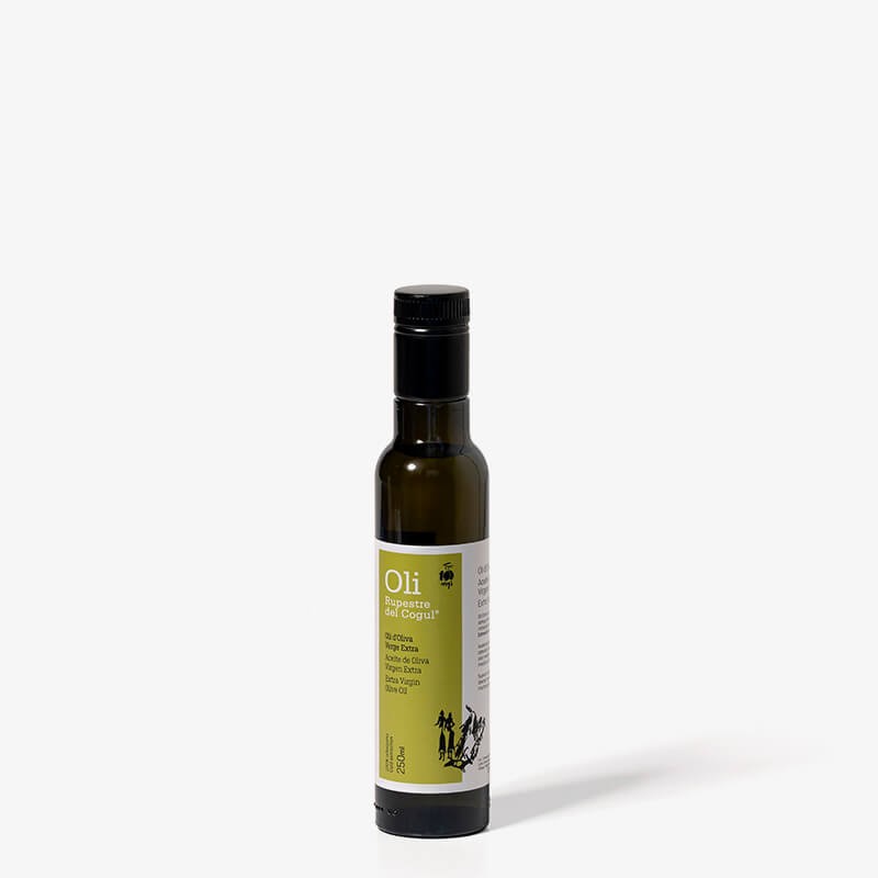 Botella de Vidrio de 250 ml - Aceite de Oliva Virgen Extra - 100% Arbequina - Dop Les Garrigues