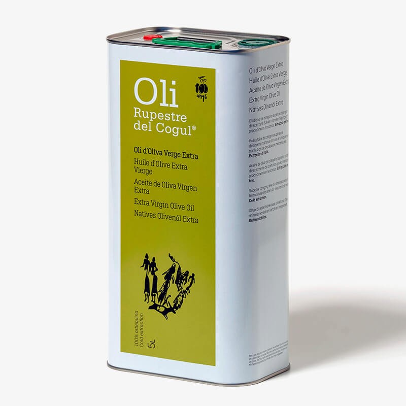 Llauna de 5 Litres - Oli d'Oliva Verge extra - 100% Arbequina - DOP Les Garrigues sense bisfenol a
