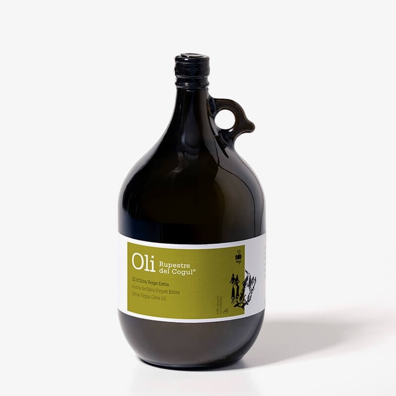 Garrafa de vidre de 3 Litres - Oli d'Oliva Verge extra - 100% Arbequina - DOP Les Garrigues