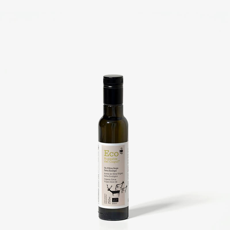 Ampolla de vidre de 250 ml Ecològic - Oli d'Oliva Verge extra - 100% Arbequina - DOP Les Garrigues