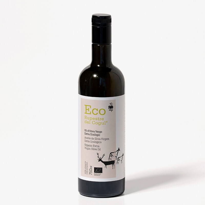 Glasflasche 750 ml, Bio natives olivenöl extra. les garrigues arbequina