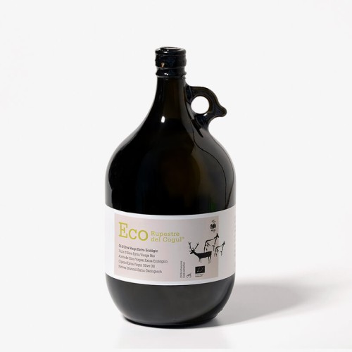 Bonbonne en verre de 3 litres biologique. Huile d’Olive Vierge Extra bio