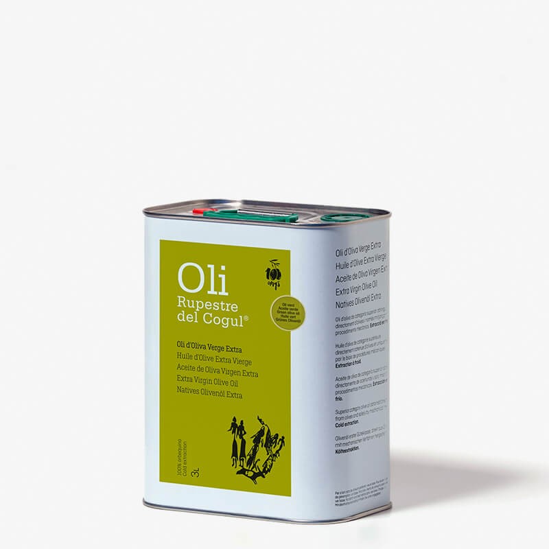 Llauna de 3 Litres - Sense BPA - Oli d'Oliva Verge extra verd - 100% Arbequina - DOP Les Garrigues