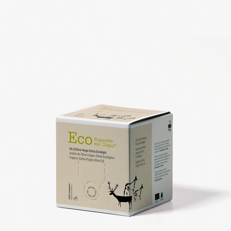 Bag in box de 3 Litres Ecològic - Collita 2025-26 - Oli d'Oliva Verge extra Ecològic - 100% Arbequina - DOP Les Garrigues