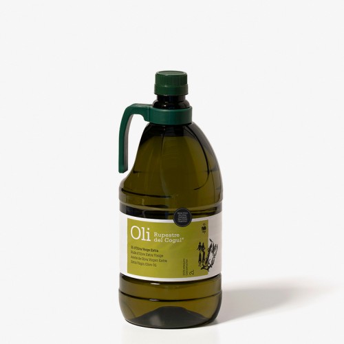 Garrafa de plástico 2 Litros sin filtrar - Aceite de Oliva Virgen Extra - 100% Arbequina - Dop Les Garrigues